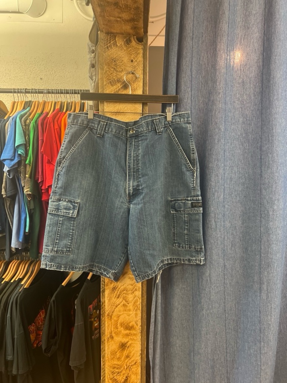 Vintage Blue Denim Jean Shorts
